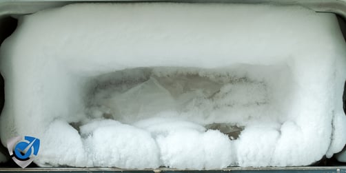 Frost Build up from bad commercial refrigerator gasket