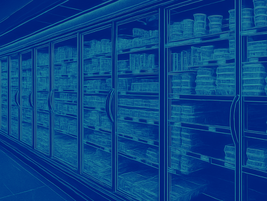 Grocery store refrigerators