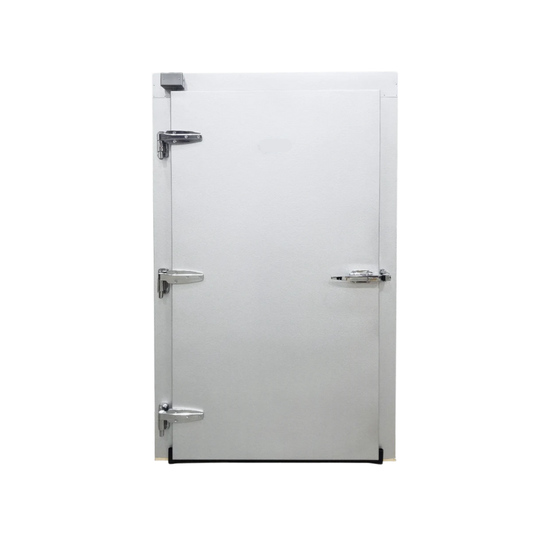 New walk in refrigeration door installed for better insulation and sealing